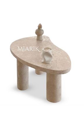 میز جلو مبلی سفید Mermer MIARIK DESIGN - کد 773722813