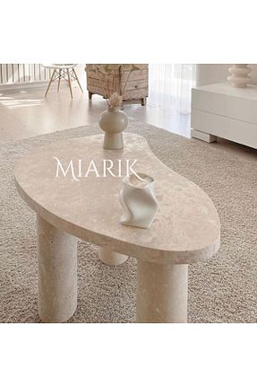 میز جلو مبلی سفید Mermer MIARIK DESIGN - کد 773722813