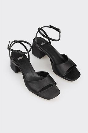 صندل مشکی زنانه پاشنه ضخیم Elle - کد 839185792