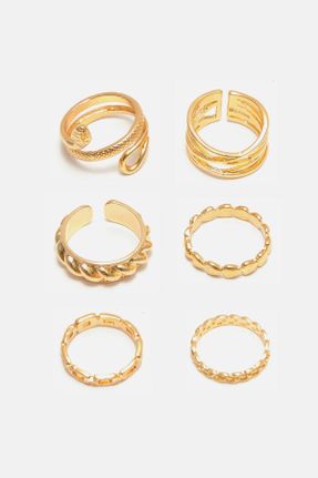 انگشتر جواهر طلائی زنانه آهن کد 839194092