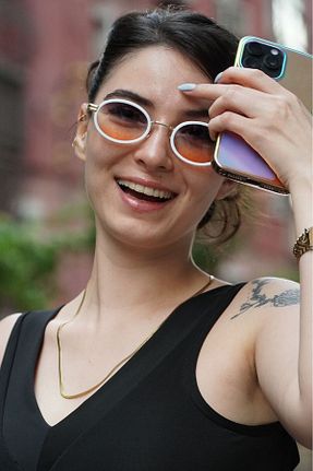 عینک آفتابی قهوه ای زنانه UV400 hoeby - کد 839282177