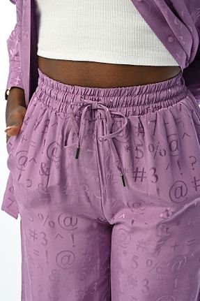 شلوار بنفش زنانه مخلوط ویسکون Orfeo Negro - کد 815267905