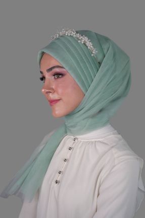 شال سبز زنانه پنبه - پلی استر کد 646733138