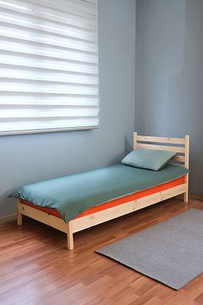 چارچوب تخت قهوه ای چوب Loolpi Home - کد 704813618