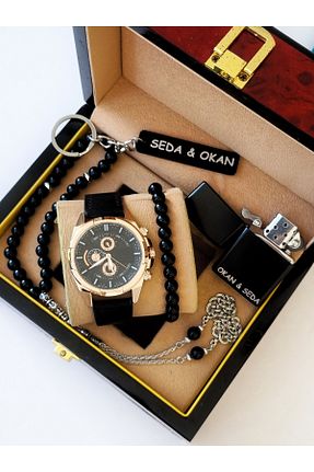 ست ساعت مچی مشکی مردانه استل (فولاد) Time İst - کد 839349202