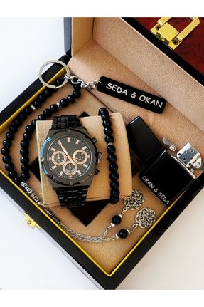 ست ساعت مچی مشکی مردانه استل (فولاد) ARPAT WATCH - کد 839355760