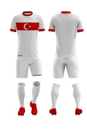 لباس فرم فوتبال سفید مردانه کد 442943176
