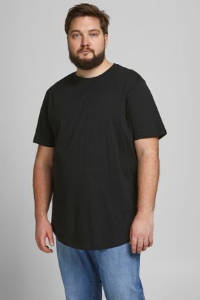 تی شرت مشکی مردانه رگولار یقه گرد کد 316075164