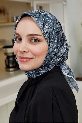 روسری مشکی پنبه ای Emproyal - کد 839043155