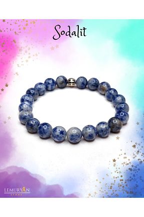 دستبند جواهر آبی زنانه سنگ طبیعی LEMURYANSTONE - کد 744017486
