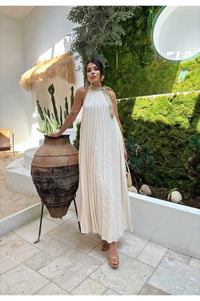 لباس بژ زنانه بافتنی 1Moda1Tarz - کد 839412744
