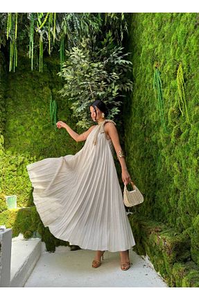 لباس بژ زنانه بافتنی 1Moda1Tarz - کد 839412744