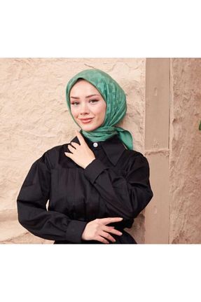 روسری سبز پنبه ای FRESCO SCARFS - کد 798344356