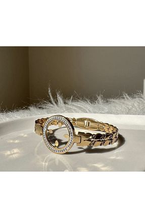دستبند استیل (فولاد) طلائی زنانه استیل (فولاد) Doğaltaş - کد 758392829