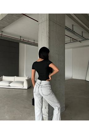 تونیک مشکی زنانه بافتنی HASREYA - کد 839137541