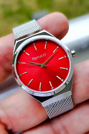 ساعت مچی قرمز زنانه 31-35 میلی متر Ferrucci - کد 826606334