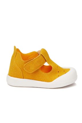 کفش کژوال زرد بچه گانه چرم طبیعی پاشنه کوتاه ( 4 - 1 cm ) پاشنه ساده کد 792454680