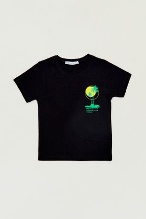 تی شرت مشکی بچه گانه رگولار کد 839173064