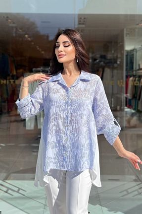 پیراهن آبی زنانه رگولار FEVER - کد 839173776