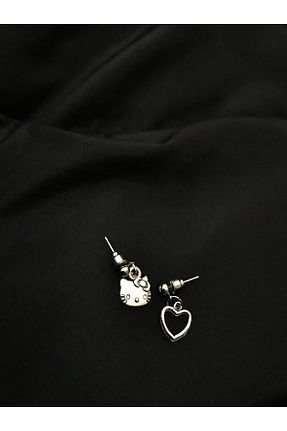 گوشواره جواهر روکش نقره bohemian takı tasarim - کد 409979150