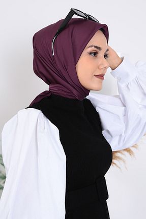 روسری بنفش پلی استر ZENİPEK - کد 459409025