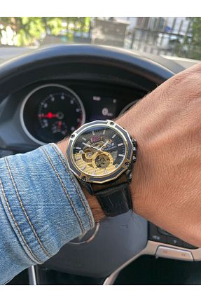 ساعت مچی مشکی مردانه 41-45 میلی متر Forsining - کد 839265123