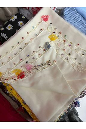 روسری بژ پنبه ای MASAL TUHAFİYE - کد 839283442