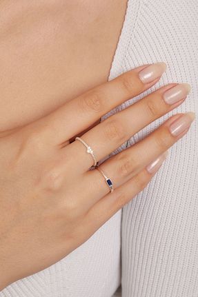 انگشتر نقره زنانه زیرکن Elika Silver - کد 839036795