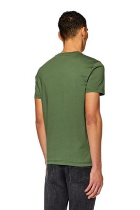 تی شرت خاکی مردانه رگولار یقه گرد کد 827949148