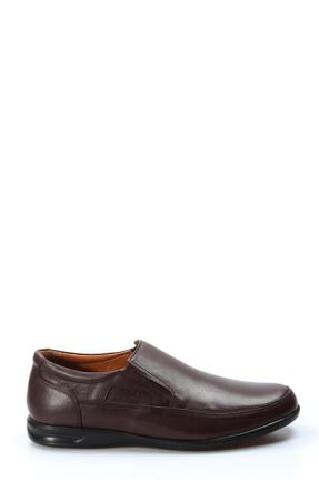 کفش لوفر قهوه ای مردانه چرم طبیعی پاشنه کوتاه ( 4 - 1 cm ) کد 36406248
