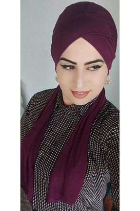 کلاه شنای اسلامی بنفش زنانه کد 839357546