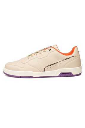 کفش اسنیکر بژ زنانه بند دار hummel - کد 839413633