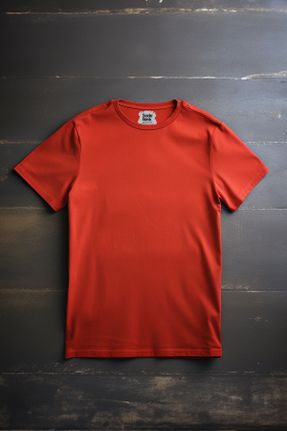 تی شرت قرمز مردانه رگولار کد 797337778