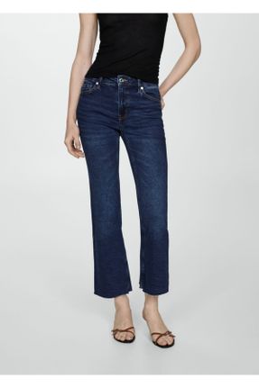 شلوار جین آبی زنانه پاچه جاگر استاندارد کد 788220894