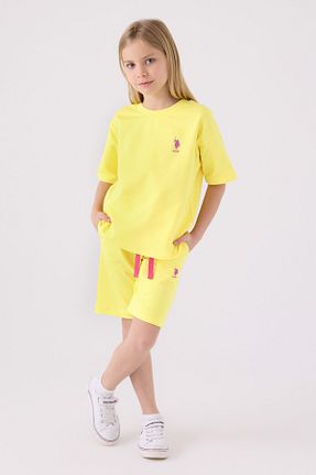 ست بالاتنه و پائین تنه متالیک بچه گانه بافت U.S. Polo Assn. - کد 831871428