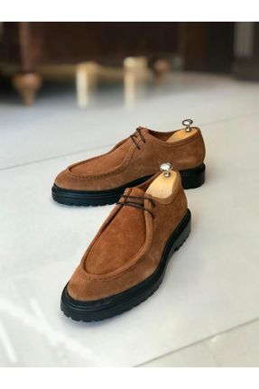 کفش کلاسیک قهوه ای مردانه پاشنه کوتاه ( 4 - 1 cm ) کد 664266076