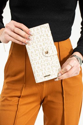کیف پورتفوی و کلاچ بژ زنانه چرم مصنوعی Just Polo - کد 650388134