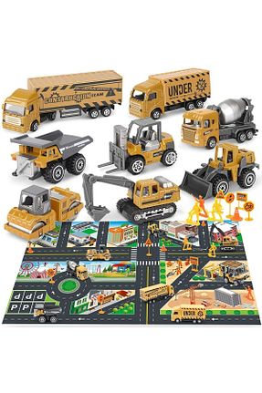 ماشین آلات راهسازی و کامیون اسباب بازی MJ TOYS - کد 828960065