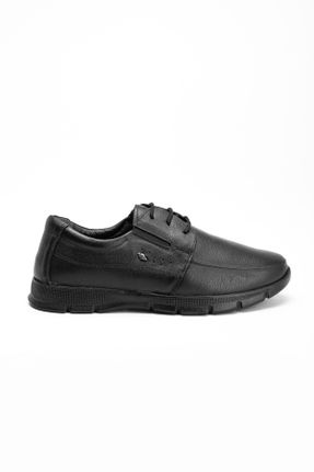 کفش کژوال مشکی مردانه چرم طبیعی پاشنه کوتاه ( 4 - 1 cm ) پاشنه ساده کد 442848588