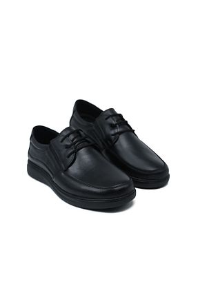 کفش کلاسیک مشکی مردانه چرم خالص MAGIC SHOES - کد 70120432