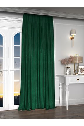 پرده زمینه سبز پلی استر Yakamoz - کد 813250638