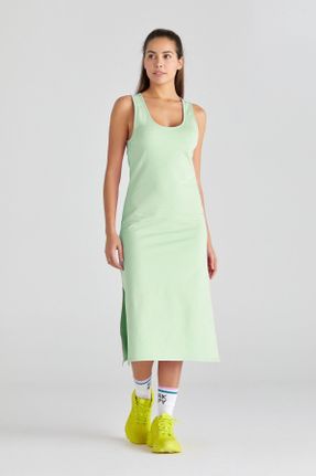 لباس سبز زنانه بافت پنبه (نخی) لش کد 743588759