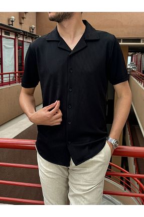 پیراهن مشکی مردانه Relaxed inpool - کد 833047070