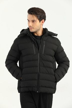 کاپشن مشکی مردانه رگولار inpool - کد 357050900