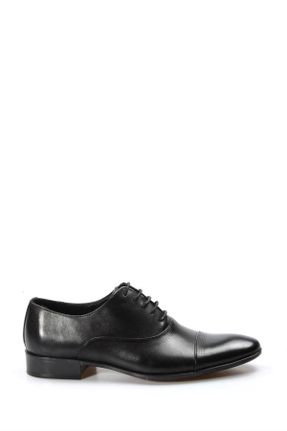 کفش کلاسیک مشکی مردانه چرم طبیعی پاشنه کوتاه ( 4 - 1 cm ) پاشنه ساده کد 36407363