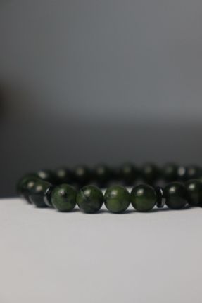 دستبند جواهر سبز زنانه سنگ طبیعی کد 776916561