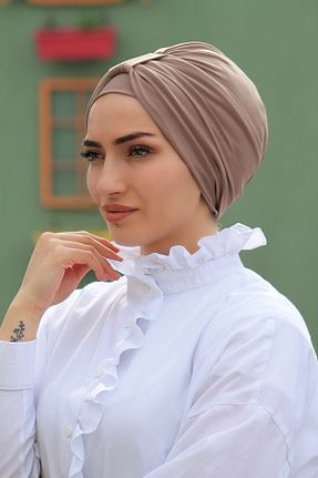 کلاه شنای اسلامی بژ زنانه کد 658184843