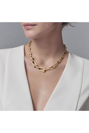 گردنبند جواهر طلائی زنانه روکش طلا کد 653684867