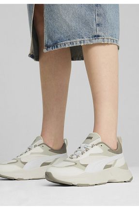 کفش پیاده روی سفید زنانه چرم اصل Puma - کد 839380521