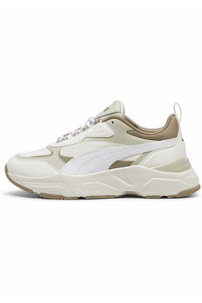 کفش پیاده روی سفید زنانه چرم اصل Puma - کد 839380521